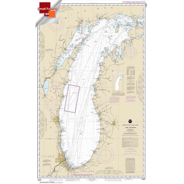 NOAA Chart 14901: Lake Michigan (Mercator Projection)