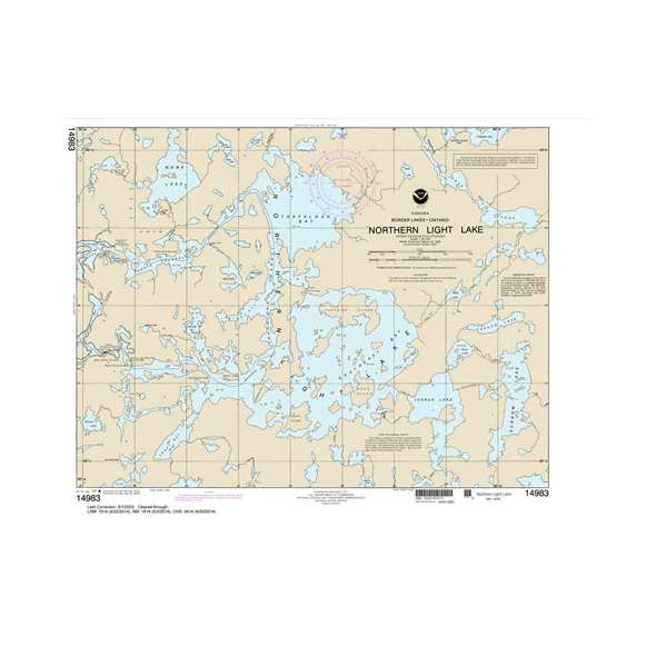 NOAA Chart 14983: Northern Light Lake
