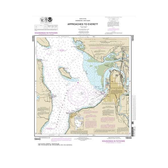 NOAA Chart 18443: Approaches to Everett