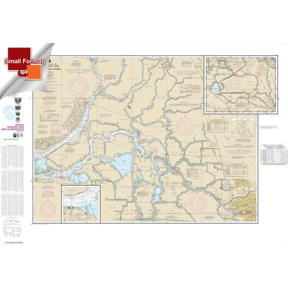 NOAA Chart 18661: Sacramento and San Joaquin Rivers Old River: Middle River and San Joaquin River extension