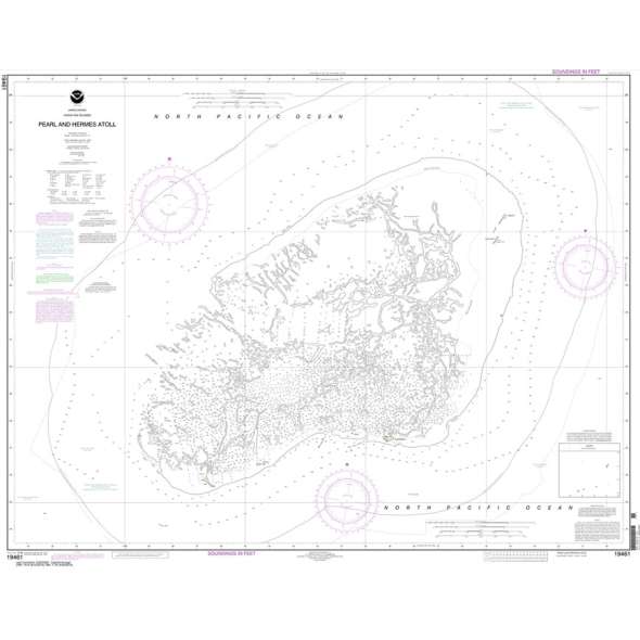NOAA Chart 19461: Pearl and Hermes Atoll