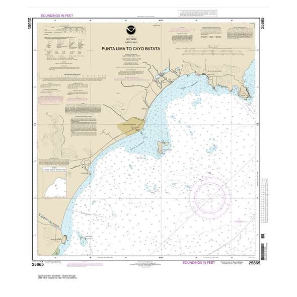 NOAA Chart 25665: Punta Lima to Cayo Batata