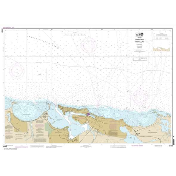 NOAA Chart 25669: Approaches to San Juan Harbor
