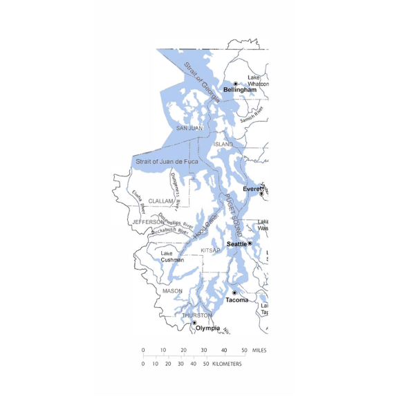 2024 Tide and Current Almanac - Puget Sound - Book - Map - Paradise Cay Publications