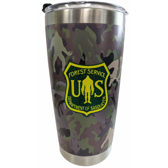 Leave Only Footprints - Stainless Steel Tumbler - back