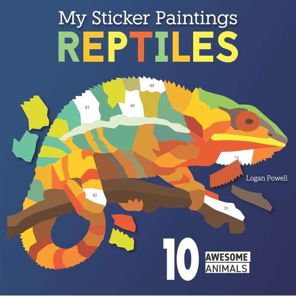 My Sticker Paintings: Reptiles - Book - Paracay