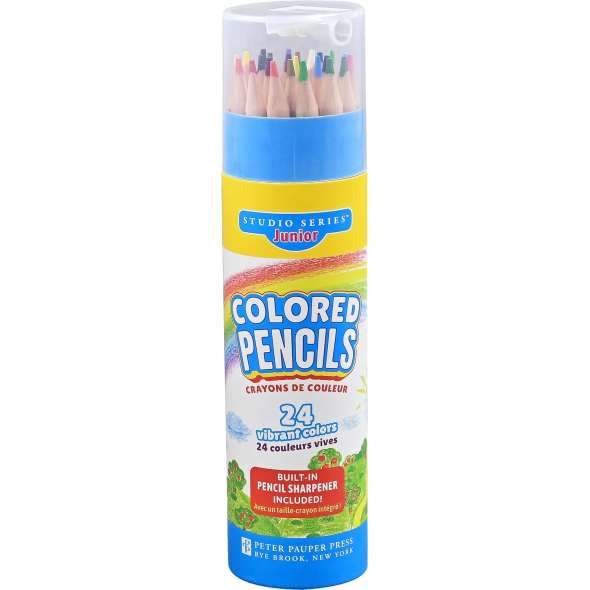 Studio Series Junior Colored Pencil Tube Set (24-colors) - Book - Paracay