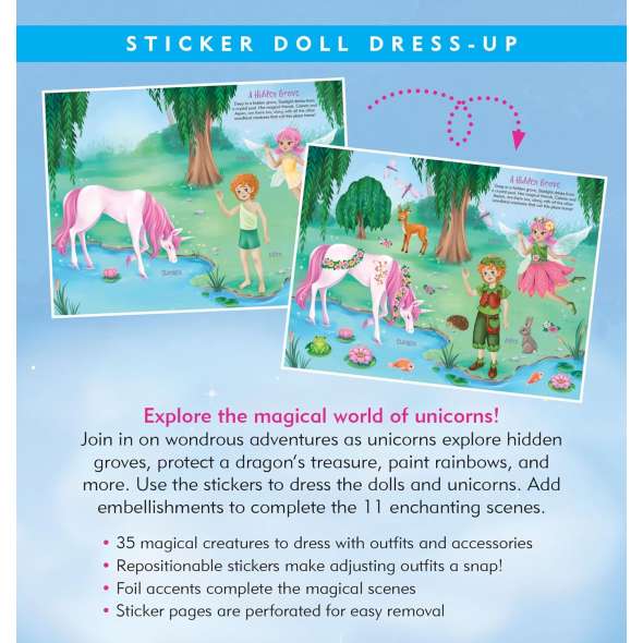 Unicorns Sticker Doll Dress-Up Book - Book - Paracay

Unicorns Sticker Doll Dress-Up Book - Book - Paracay