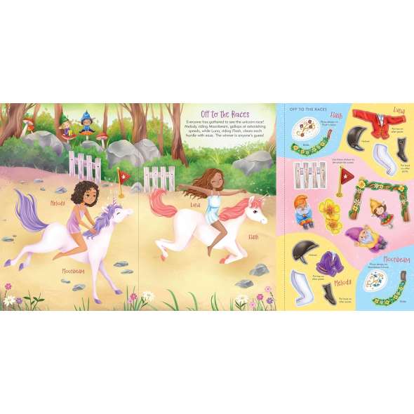 Unicorns Sticker Doll Dress-Up Book - Book - Paracay