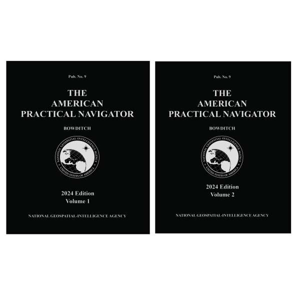2024 American Practical Navigator - Bowditch - Volume 1 & 2 - Paperback Book - Paracay