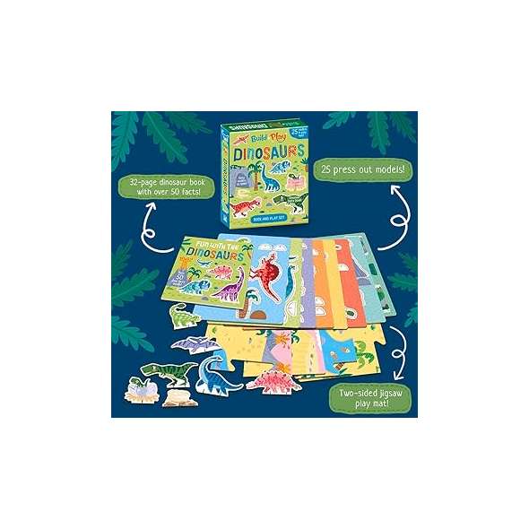 Build And Play Dinosaurs - Book - Paracay