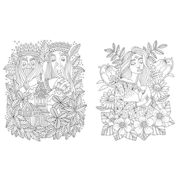 Fairy Tales & Folklore Coloring Book - Book - Paracay