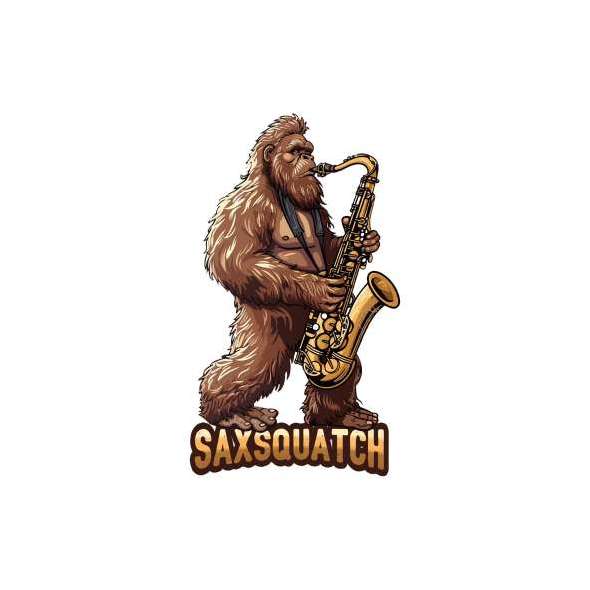Sax Squatch - Vinyl Sticker (1 STICKER) - Paracay