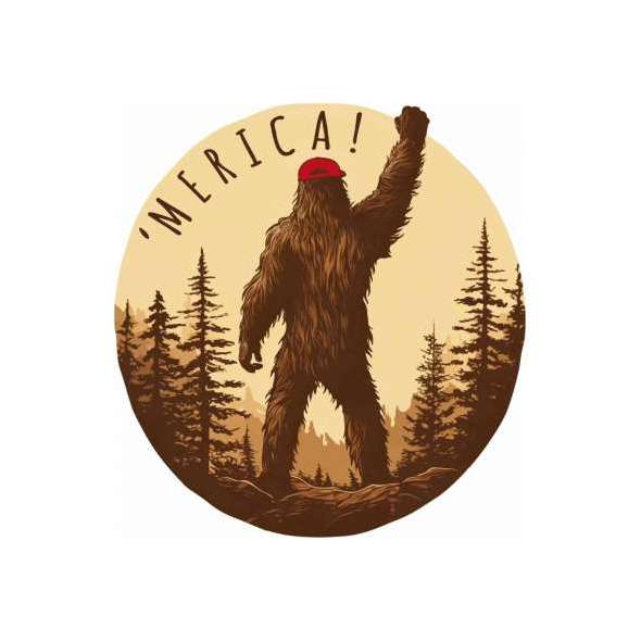 MERICA! - Vinyl Sticker (1 STICKER) - Paracay