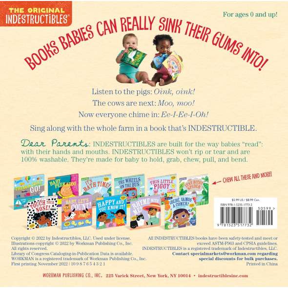 Indestructibles: Old Macdonald Had A Farm - Book - Paracay