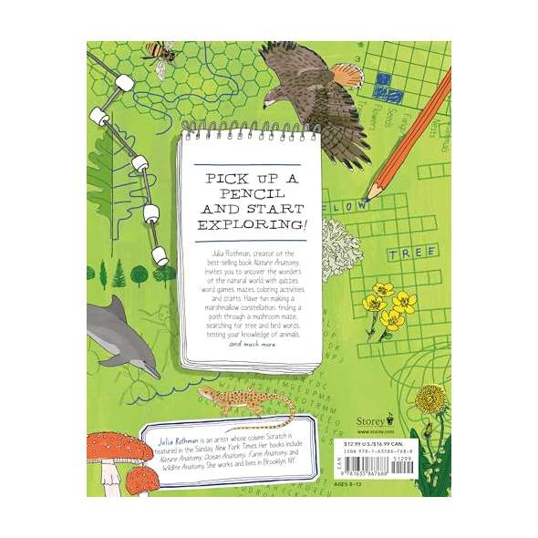 Julia Rothman's Nature Anatomy Activity Book - Book - Paracay