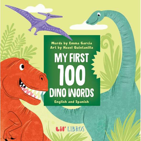 My First 100 Dino Words In English And Spanish - Book - Paracay