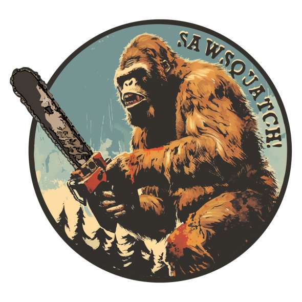 SawSquatch - Vinyl Sticker (1 STICKER) - Paracay