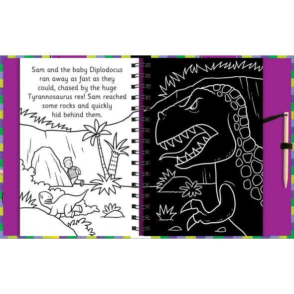 Scratch And Draw Dinosaurs - Book - Paracay