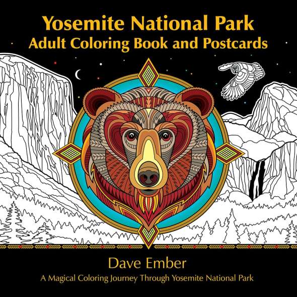 Yosemite National Park Adult Coloring Book And Postcards - Book - Paracay