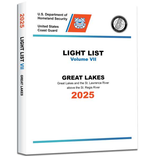 2025 USCG Light List VII: Great Lakes - Great Lakes and the St. Lawrence River above the St. Regis River - Book - Paracay