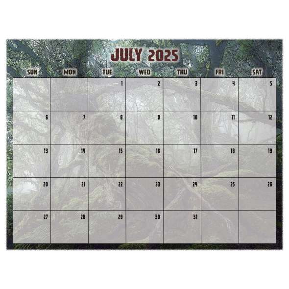 Cryptids - 2025 - Calendar - Paracay