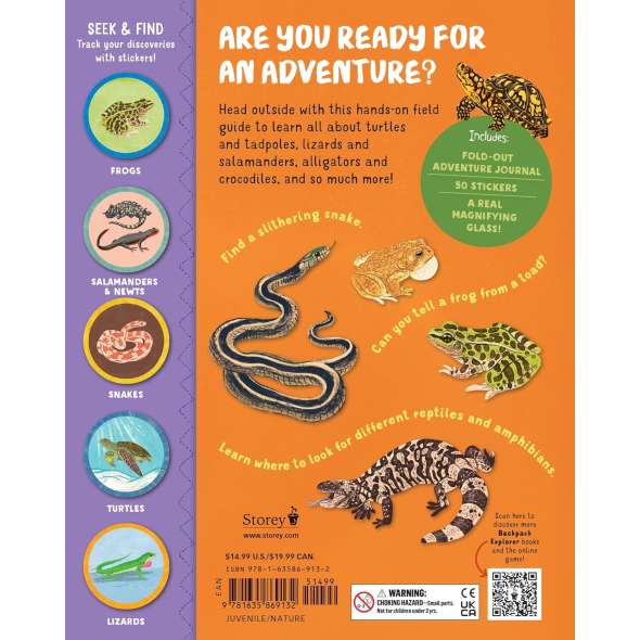 Backpack Explorer: Spotting Snakes And Frogs, And Other Reptiles And Amphibians - Book - Paracay