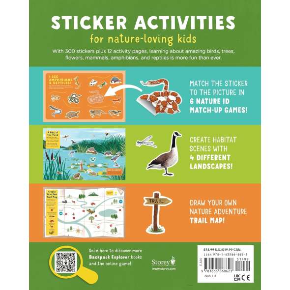 Backpack Explorer Stickers: Nature Adventure - Book - Paracay