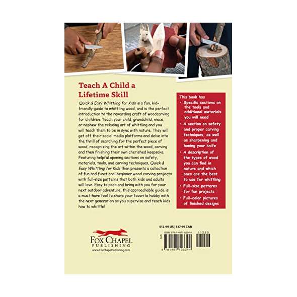 Quick & Easy Whittling For Kids - Book - Paracay