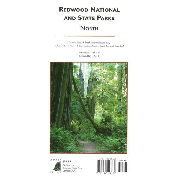 Redwood National and State Parks - North 6th Ed 2023 - Map - Paracay