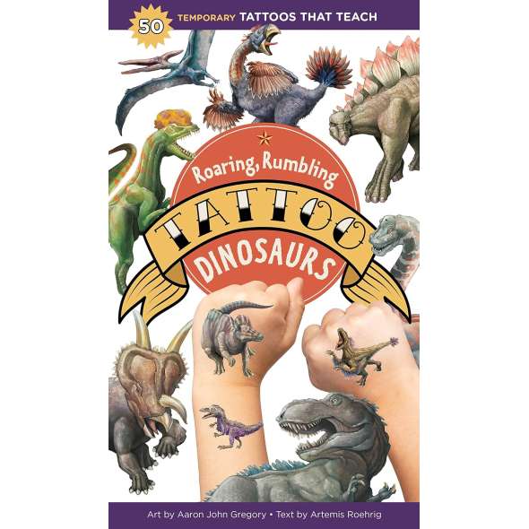Roaring, Rumbling Tattoo Dinosaurs - Book - Paracay