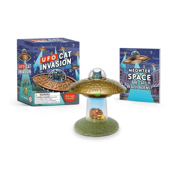 Ufo Cat Invasion: With Light And Sound! - Book - Paracay