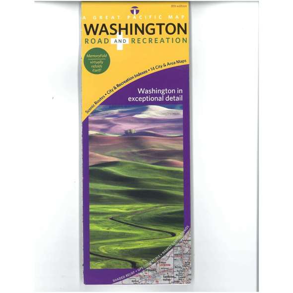 Washington State Road And Recreation Map - Book - Paracay