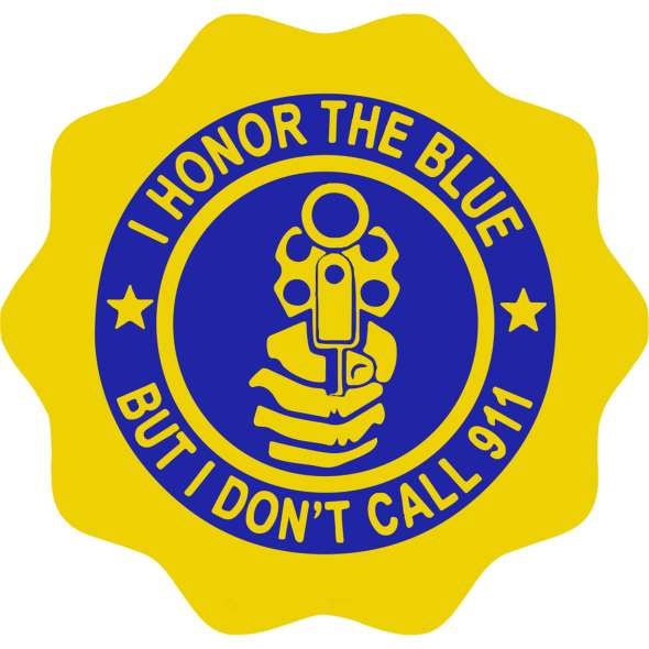Honor the Blue - Vinyl Sticker (1 STICKER) - Paracay