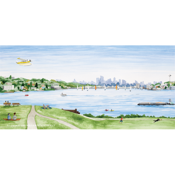 Seattle-scape - Ceramic Coffee Cup - Paracay