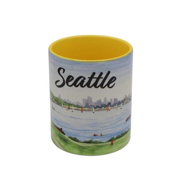 Seattle-scape - Ceramic Coffee Cup - Paracay