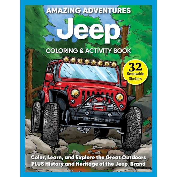 Amazing Adventures Jeep Coloring & Activity Book - Book - Paracay