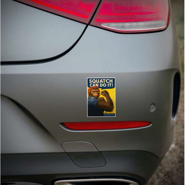 Squatch Can Do It! - Vinyl Sticker (1 STICKER) - Paracay