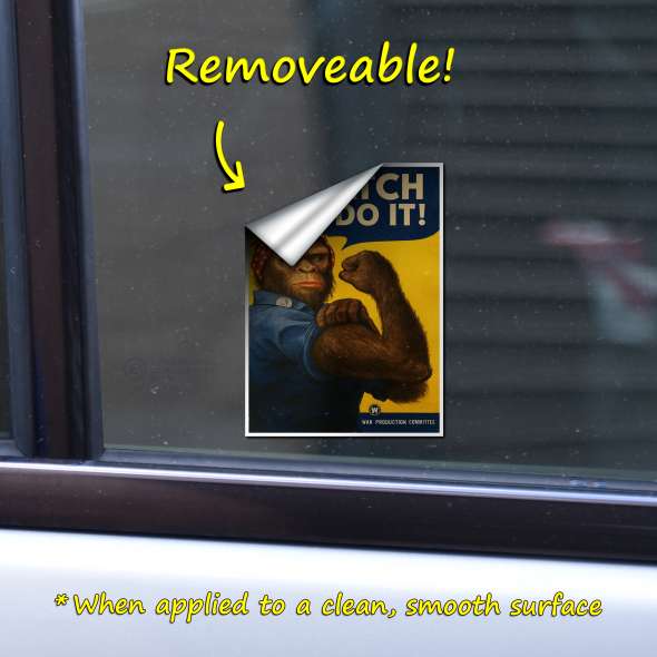 Squatch Can Do It! - Vinyl Sticker (1 STICKER) - Paracay
