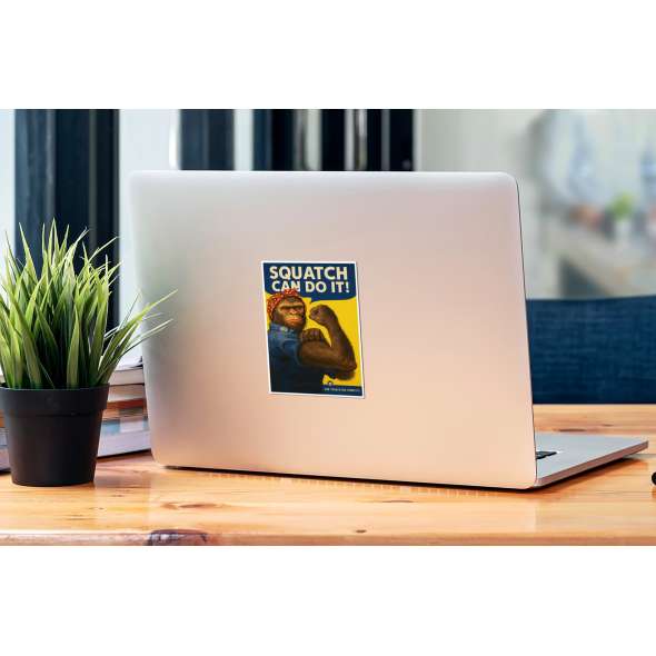 Squatch Can Do It! - Vinyl Sticker (1 STICKER) - Paracay