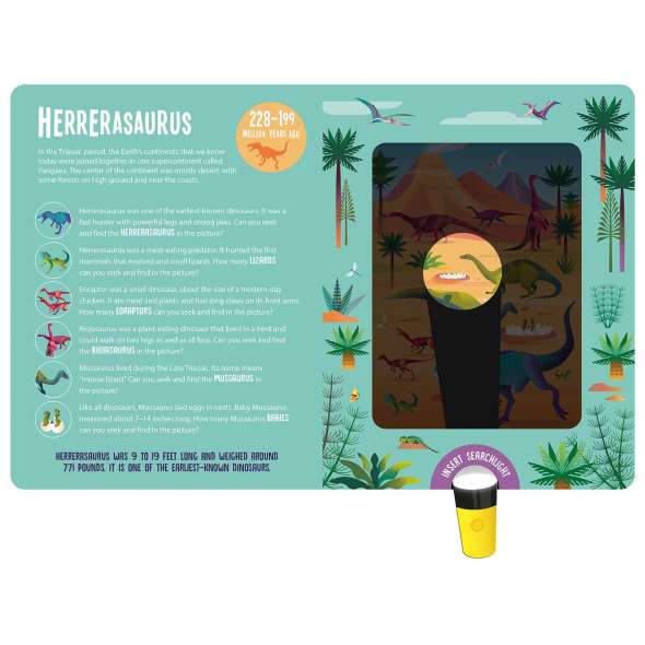 Magic Searchlight - Dinosaurs - Book - Paracay