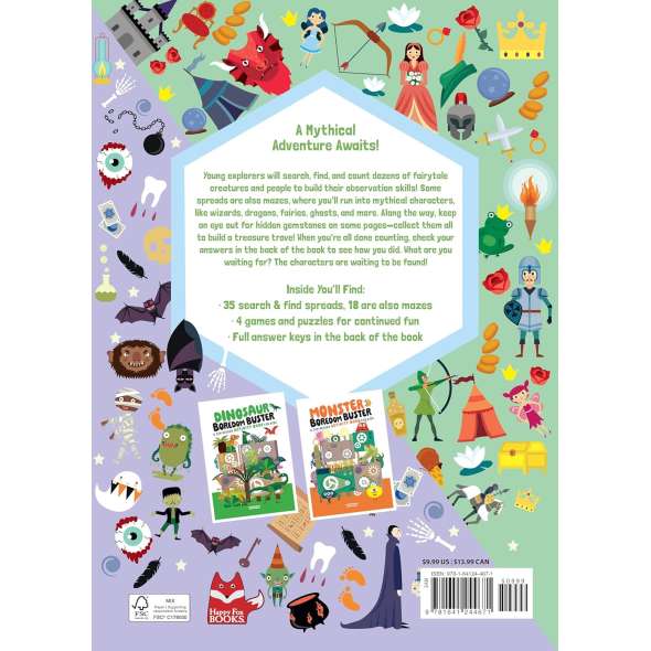 Search, Find & Count: Princesses, Dragons & Monsters - Book - Paracay