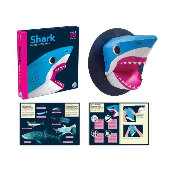 Shark - Hunter of the Deep (Awesome 3D Wall Art) - Book - Paracay
