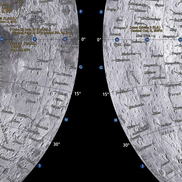 National Geographic Moon (Stargazer folded) - Map - Paracay