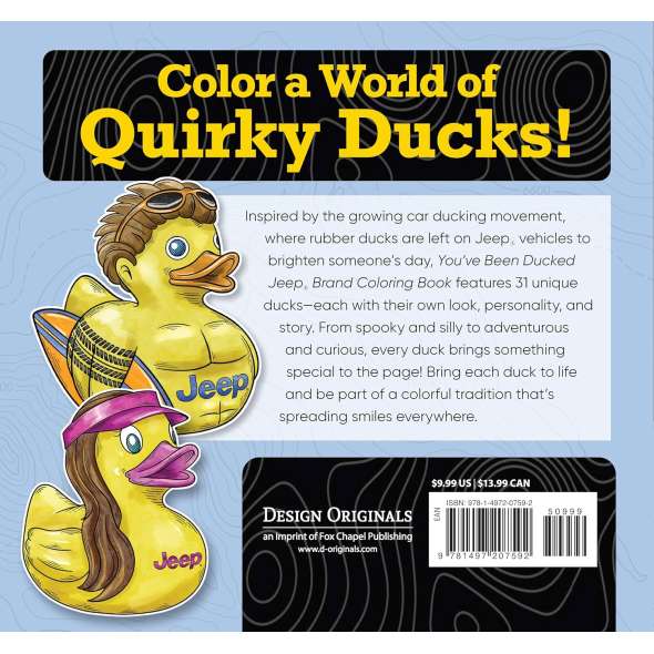 You'Ve Been Ducked Jeep Brand Coloring Book - Book - Paracay