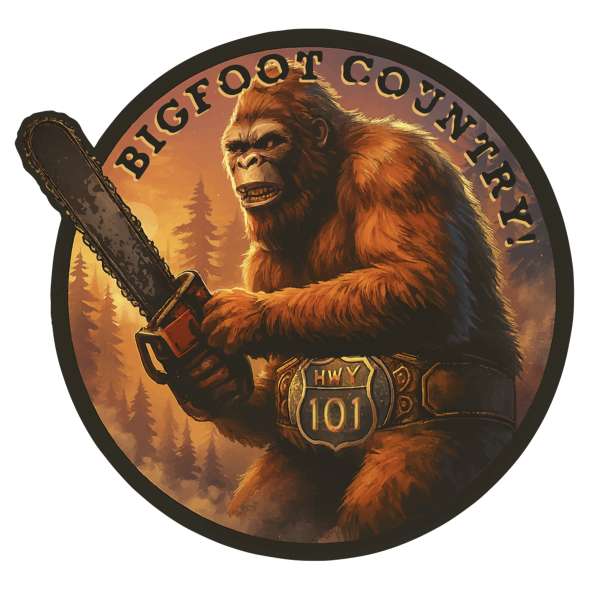 Bigfoot Country HWY 101 - Vinyl Sticker (1 STICKER) - Paracay