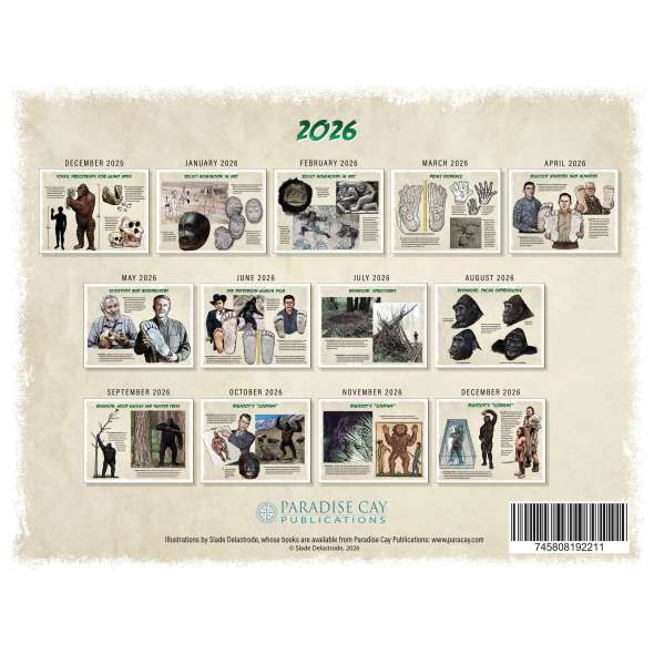 Bigfoot - 2026 - Calendar - Paracay