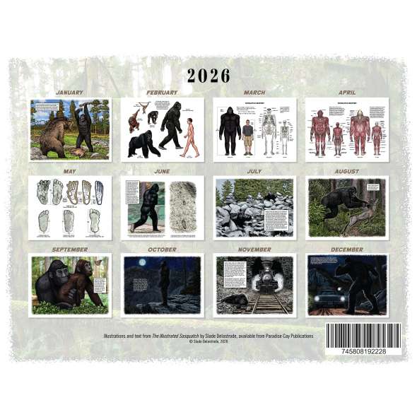 Bigfoot Revealed - 2026 - Calendar - Paracay