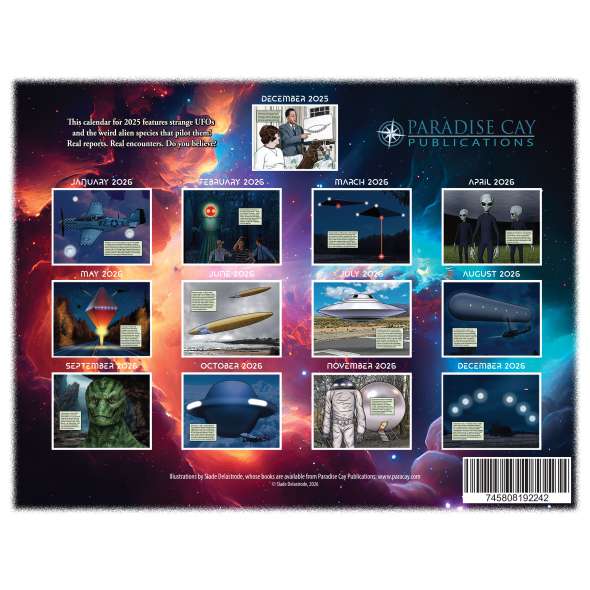 UFO and Aliens - 2026 - Calendar - Paracay