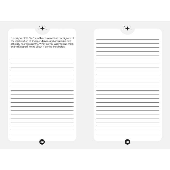 250 Facts About America: Quizzes, Quotes, Questions, and More! With Bonus Journal Pages for Writing! - Book - Paracay